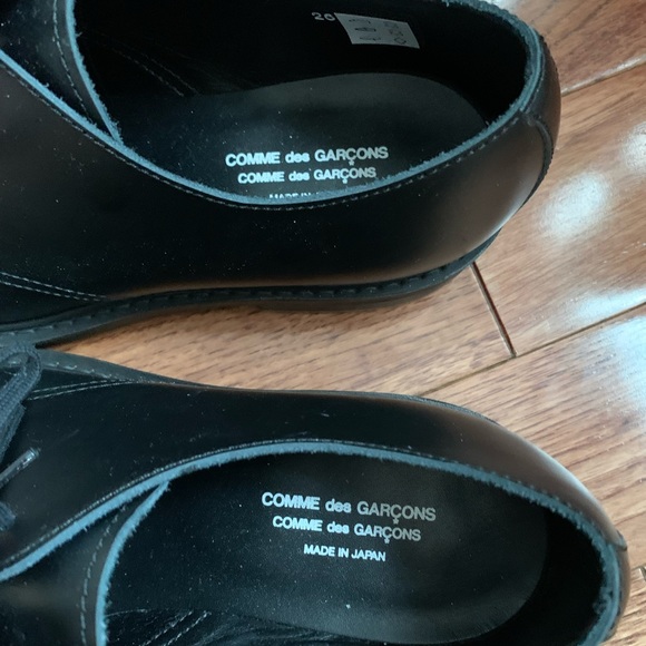 Comme des Garçons Leather Oxfords EUC - Picture 3 of 6
